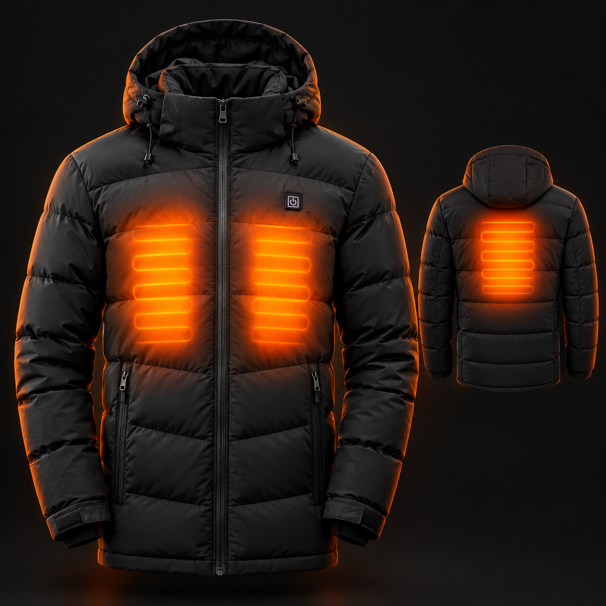 Parka Calefactable con 11 o 17 Zonas de Calor